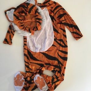 Tiger (S) 6-12M Halloween Costume Jumpsuit and Headpiece 2 pc | In Character